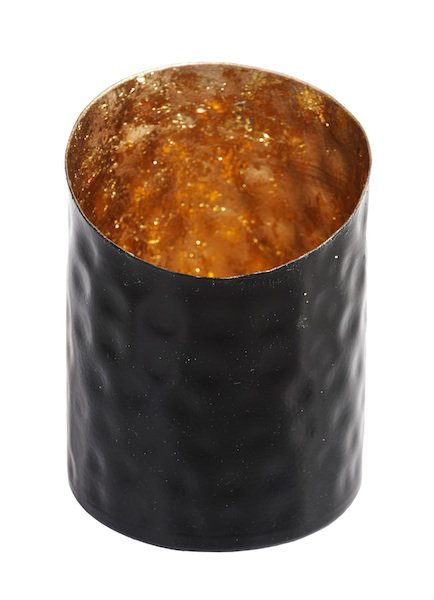 Metal Tabletop Votive Holder, 3.5" H x 2.75" W x 2.75" D