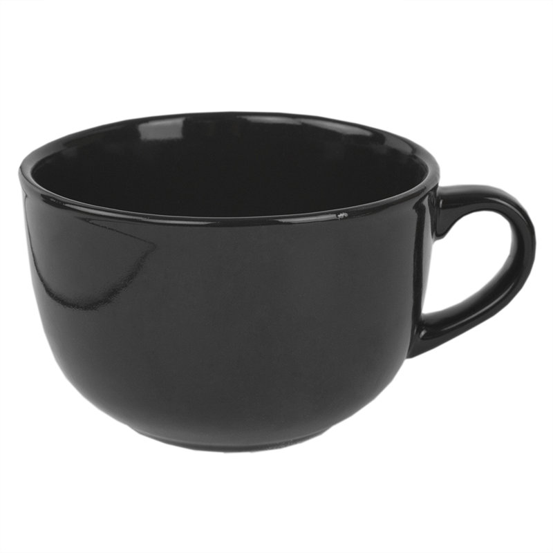 Ceramic Teacup, Black