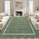 Scalloped Machine Washable Rug Non-Slip Bordered Floor Mats Non-Shedding Soft Low Pile Modern Accent Rugs for Living Room Bedroom Office