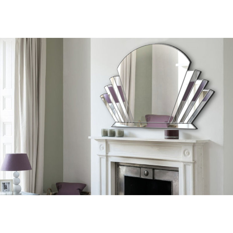 Lisbeth Flat Wall Mirror, Silver