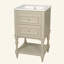 Meuble-lavabo de salle de bain avec lavabo en céramique, armoire de rangement pour salle de bain avec tablette ouverte, armoire de salle de bain rétro avec 2 tiroirs