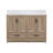 Retford 48" Double Vanity With Engineered Marble Top, Sink & Backsplash, Pre Assembled