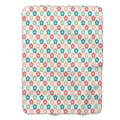 Corail Verdigris - couverture sherpa de qualité supérieure 1 pièce