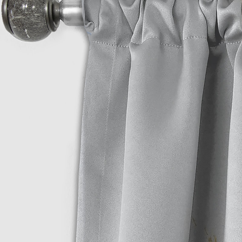 Abstract Geode Gold And Blue Marble I - Abstract Marble Marble Blackout Curtain - 1 Panels, 52" W x 120" L