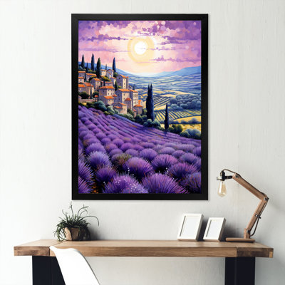 Lavande des champs de Provence sur toile
