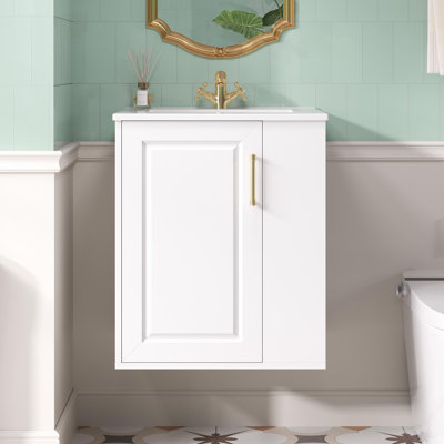 Meuble-lavabo moderne avec rangement latéral