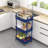 Plastic Rolling Utility Cart with-110898294