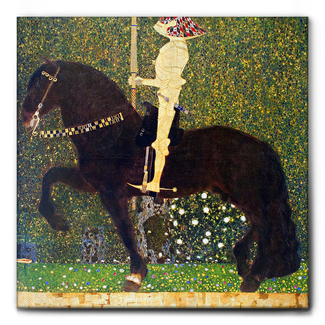 Leinwandbild The Golden Knight von Gustav Klimt