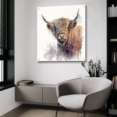 Art mural en verre Union Rustic «Red» par The Golden Valley