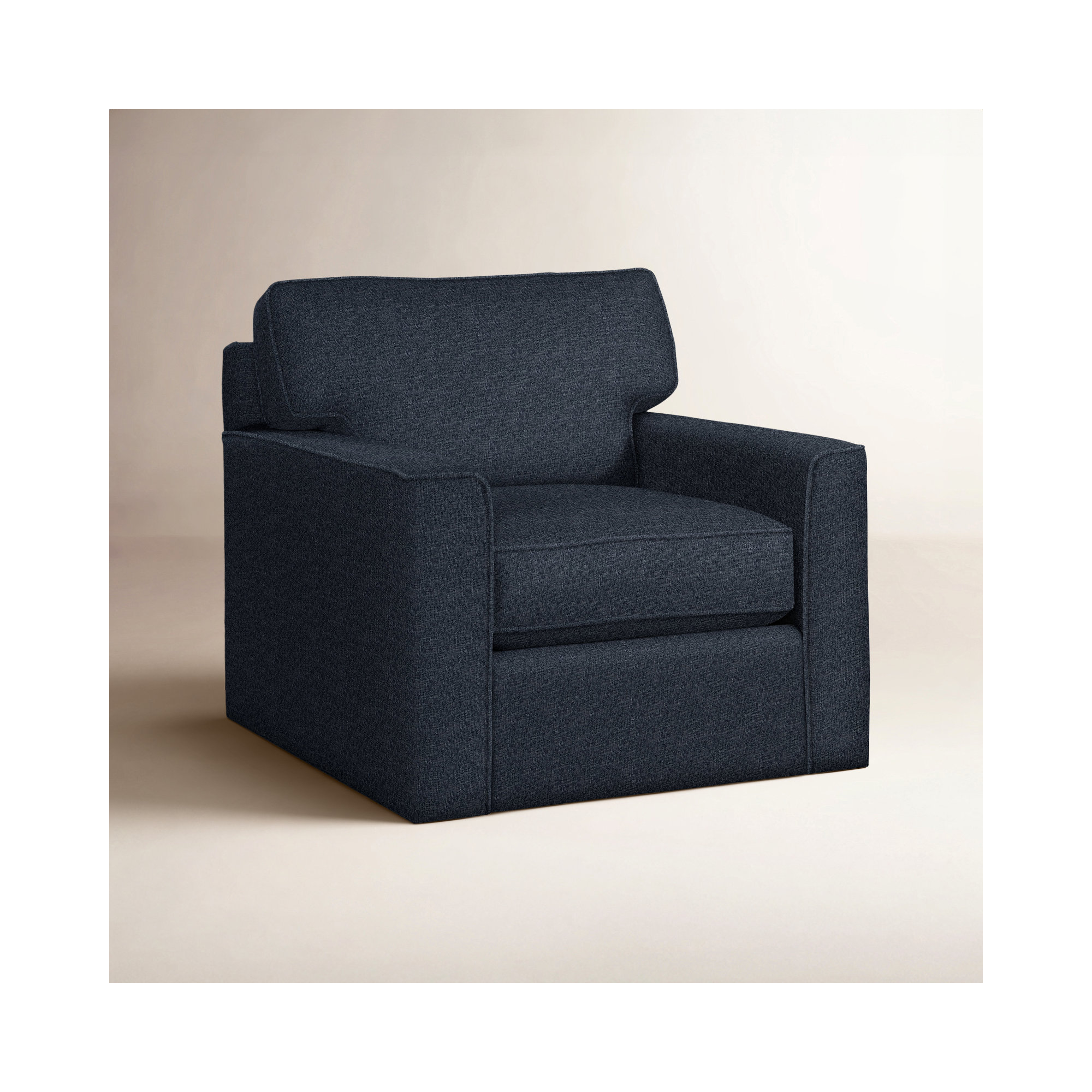 Frye Upholstered Accent Chair, Navy Crypton Performance; 0822-61