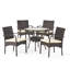 Ensemble repas 5 pièces avec coussins Emmeline-28208344