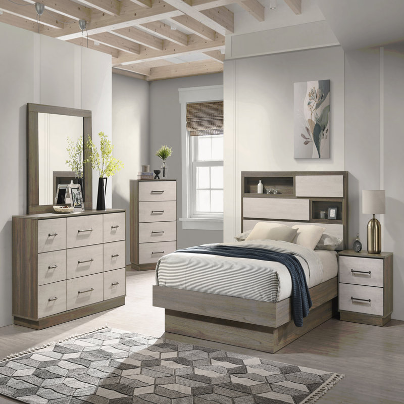 Commode 4 tiroirs, fabrication en bois de style moderne