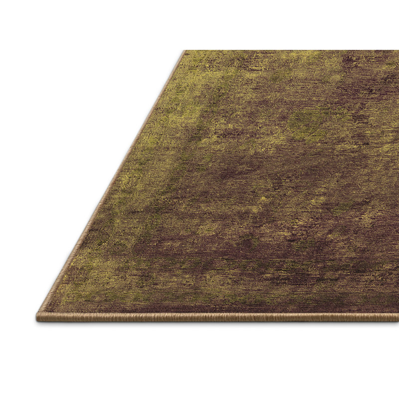 Tapis jaunes modernes Mid-Century 2641