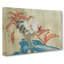 Rooster And Flowers - Wrapped Canvas-55324328