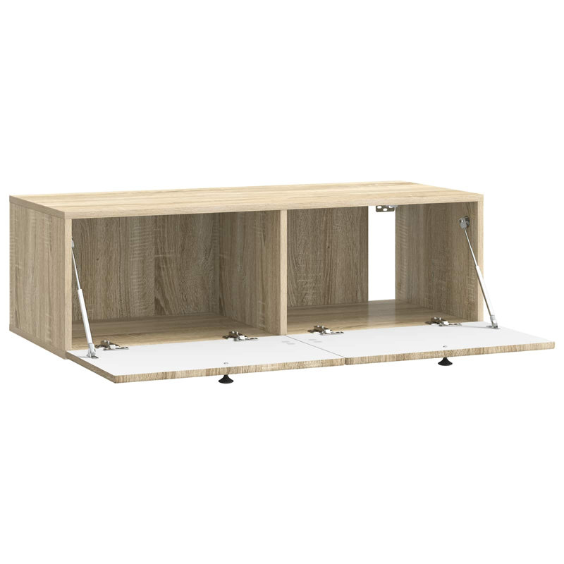 Unfinished TV Stand, Sonoma Oak, 30cm H x 98cm L x 41cm W