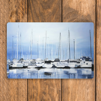 Napperon «Bateaux au quai» 11 x 17