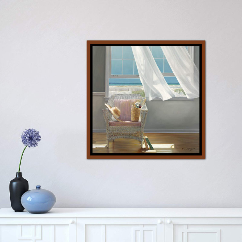 « Getaway » par Karen Hollingsworth-reproduction de photo, H 18 po x l 18 po x 1,5 po, Toile avec cadre brun classique