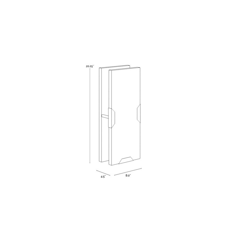 Rovira 1 - Light Sconce, 20.25'' H X 8'' W X 4.5'' D