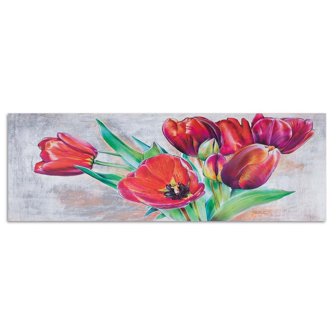 Leinwandbild Bouquet Of Red Tulips 16181