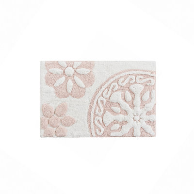 Tapis de bain en coton touffeté Medallion