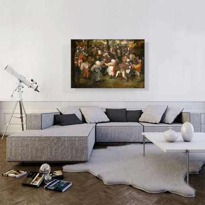 Reproduction d'art sur toile tendue, "Le mariage dansant 1566" par Peter Bruegel l'Ancien