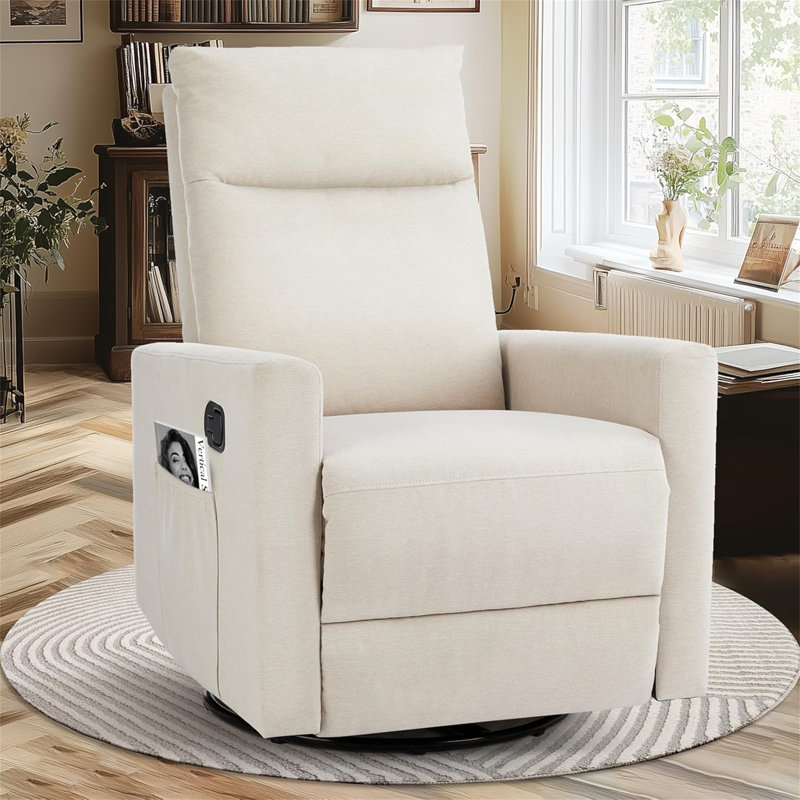 Chaise berçante pivotante, Beige
