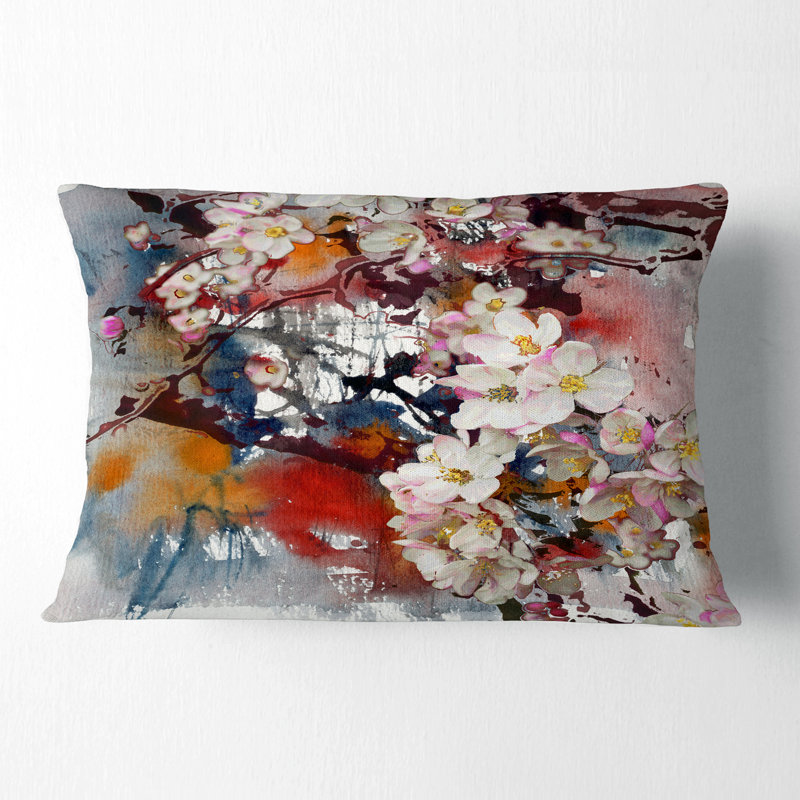 Coussin lombaire en fond de fleur