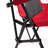 Outdoor Lawn Chair, Heavy Duty Supports 250Lbs, Portable Collapsible With Cup Holder, Red-1589844094