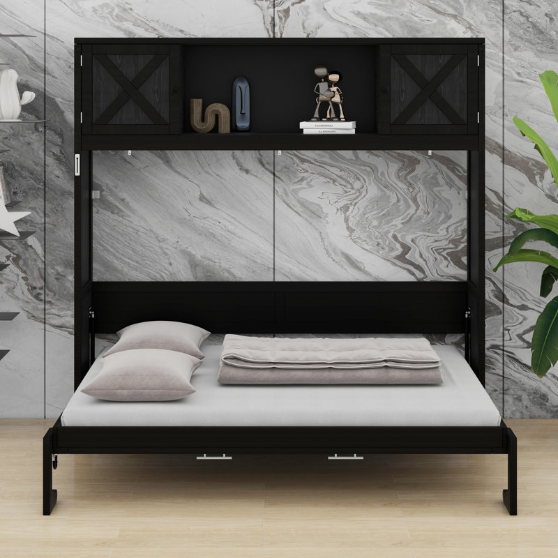 Lit escamotable avec armoires de rangement
