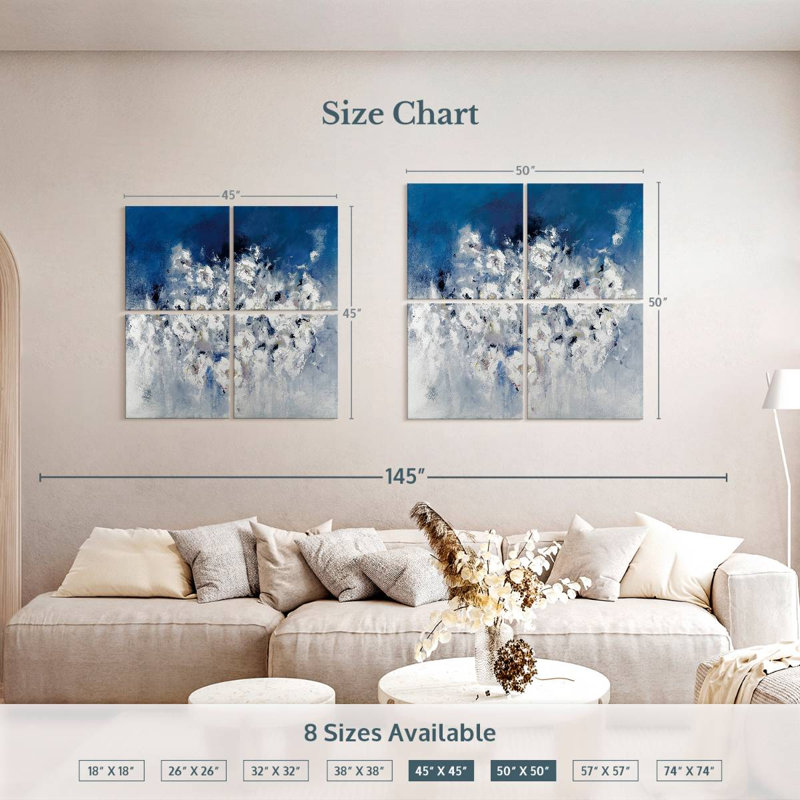 Bloom Avery, 50" H x 50" W