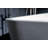 Kingston Brass Arcticstone 59-Inch Solid Surface Rectangular Double Ended Freestanding Tub with Drain