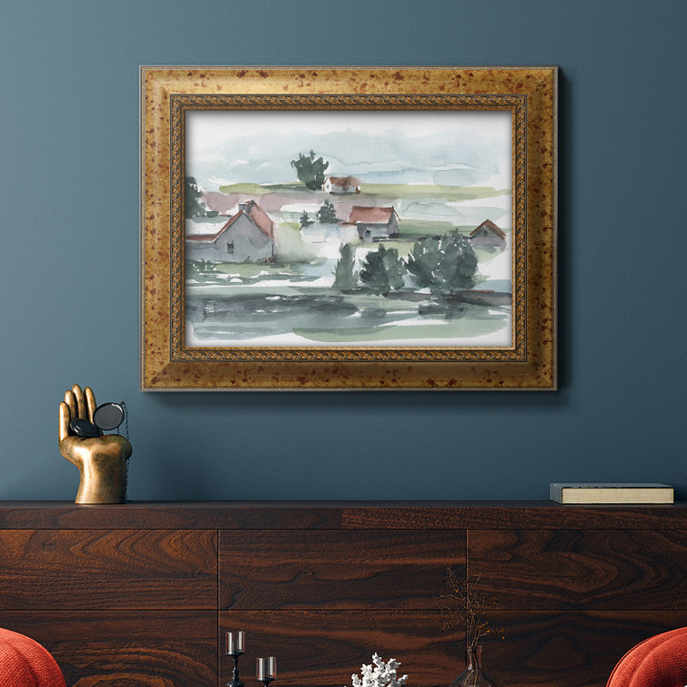 Rosalind Wheeler Valley Farm II Framed On Canvas Painting | Wayfair