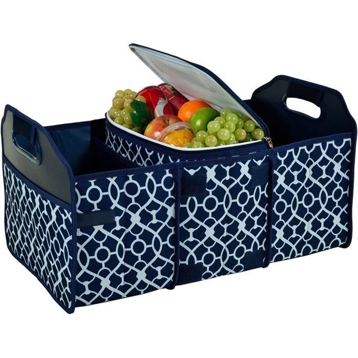 Picnic at Ascot Trellis Picnic At Ascot Handheld Cooler , Blue