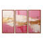 Minimalisme, rose et doré, horizon I - ensemble d'art mural abstrait-111756526-111756529