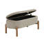 Banc de rangement avec siège rembourré en velours côtelé taupe-1612302902