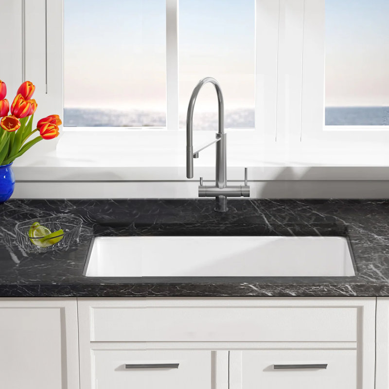 24'' L Single Basin Kitchen Sink, 10" H x 24" L x 18" W