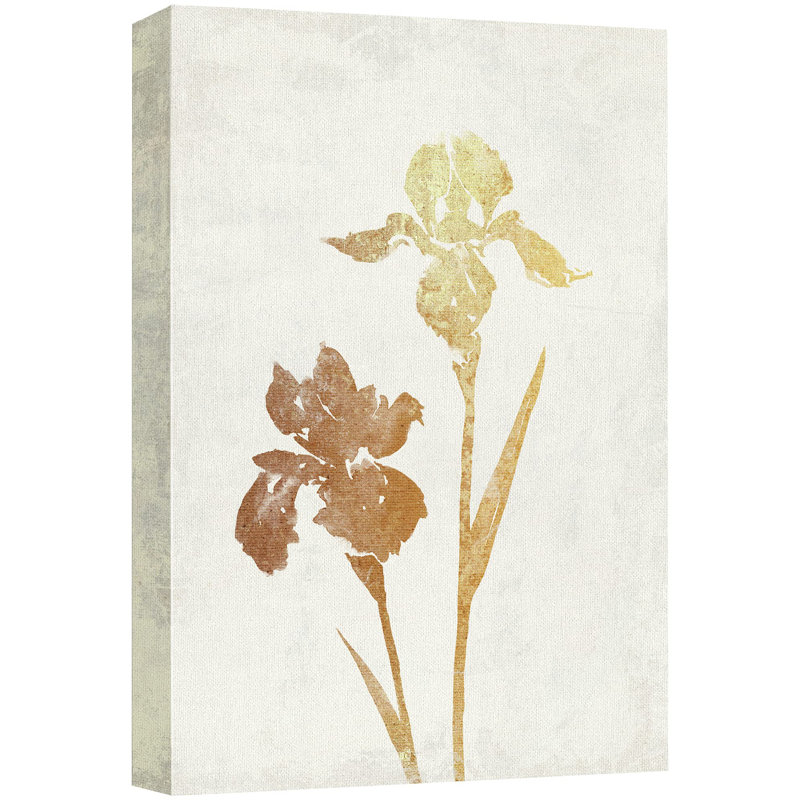 Floral, botanique sur toile, H 36 po x l 24 po x P 1,5 po
