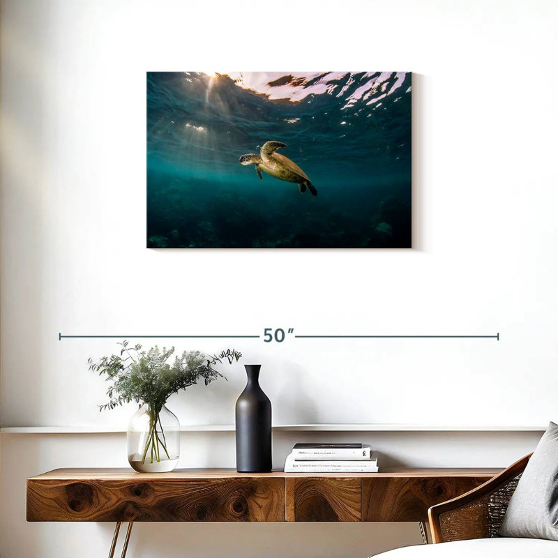 Ningaloo Reef Sea Turtle, 20" H x 30" W