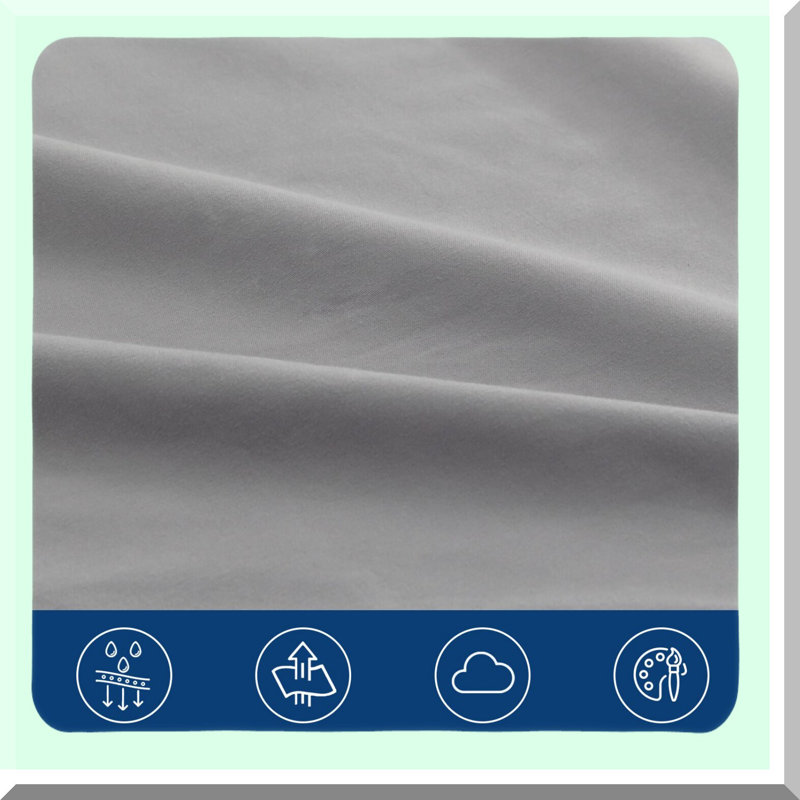 Ultimate Comfort Deep Pocket Sheet Set - Queen Size with Side Pockets | Extra Deep 16-24 in Pillow Top Grey Sheets for Air Mattress | Fits Easily & Securely