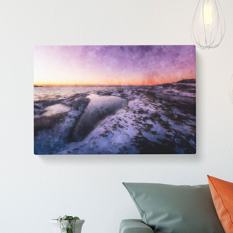 Ice Pool In Helsinki Finland - Wrapped Canvas, 35cm H x 50cm W x 3cm D