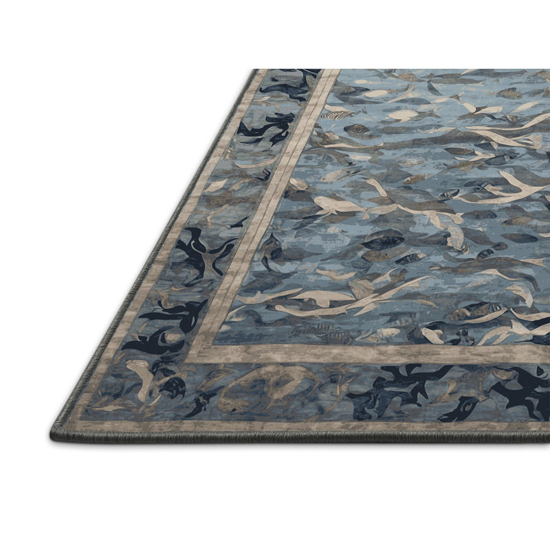Tapis gris soyeux et moelleux, Carré 7 pi