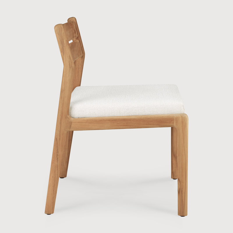 Jack Outdoor Dining Side Chair, Ivory