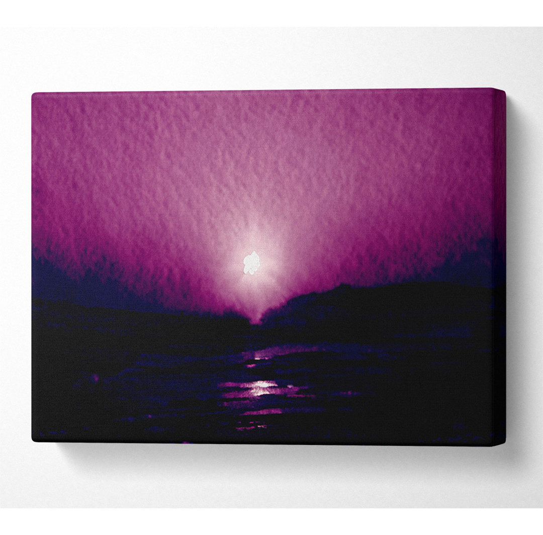 Sunstar Purple - Kunstdrucke auf Segeltuch