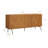NTC Veil Modern Sideboard with 4 Doors, Buffet Cabinet with Vertical Groove Design and Metal Legs, Storage Cabinet for Living Room, and Hallway, Effortless Assembly, Teak Look-454657173-453386500