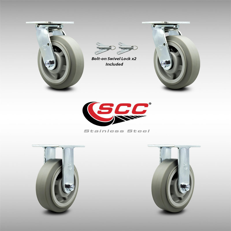 4 Piece Thermoplastic Caster Set