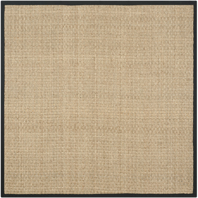 Delapena Solid Colour Bamboo Slat / Seagrass Hand Woven Area Rug