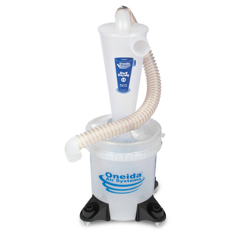 Oneida Air Systems Dust Deputy Deluxe Cyclone Separator Kit for Shop Vacuums, 32.13" H x 13.5" W x 17.75" D