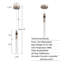 Mini-luminaire suspendu en cristal 1 lumière Lykan-965508965