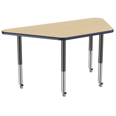 Trapezoid T-Mold Adjustable Height Activity Table