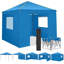 Auvent 10 x 10 avec fenêtres latérales et fenêtres ventilées avec moustiquaire-103440658